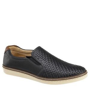 Johnston & Murphy McGuffey Woven Leather Slip-On Sneakers